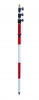 "Prism Pole-  SitePro - Aluminum Telescopic,Dual Graduation-15.25Ft/4.65Meters"